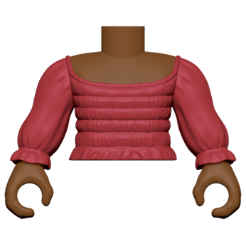 PY: Torso- FM SK5- RD Smocked Top, Image 1